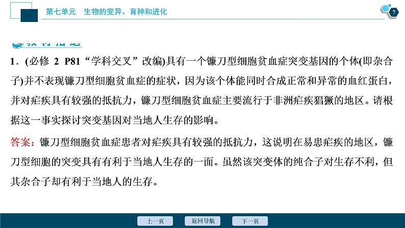 高中生物高考1 第七单元 第20讲 基因突变和基因重组课件PPT第8页