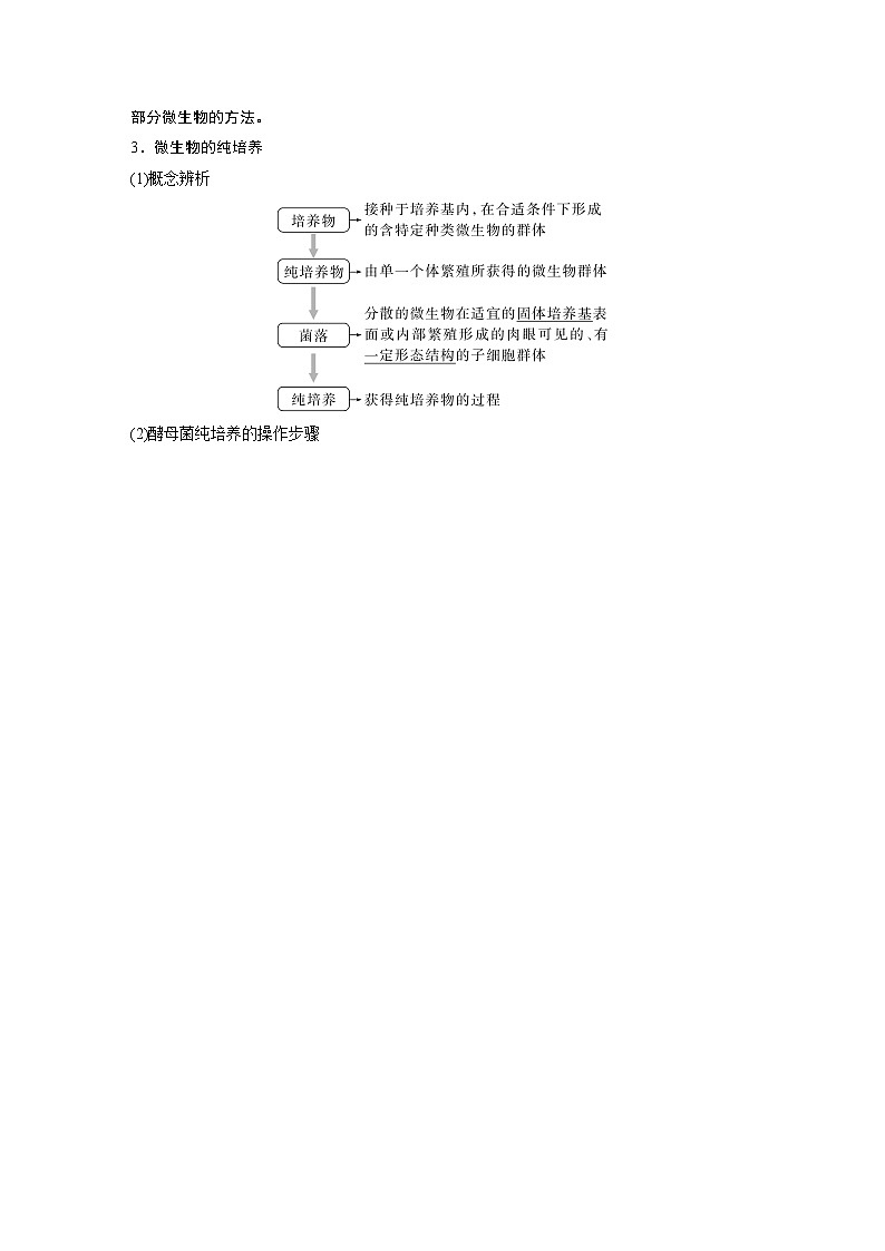 高中生物高考2023年高考生物一轮复习(新人教新高考) 第10单元 第2课时 微生物的培养技术及应用第3页