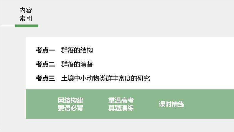 高中生物高考2022年高考生物一轮复习 第9单元 第29讲 群落的结构与演替课件PPT第3页