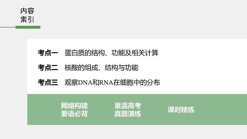 高考生物一轮复习 第1单元 第3讲 蛋白质和核酸第5页