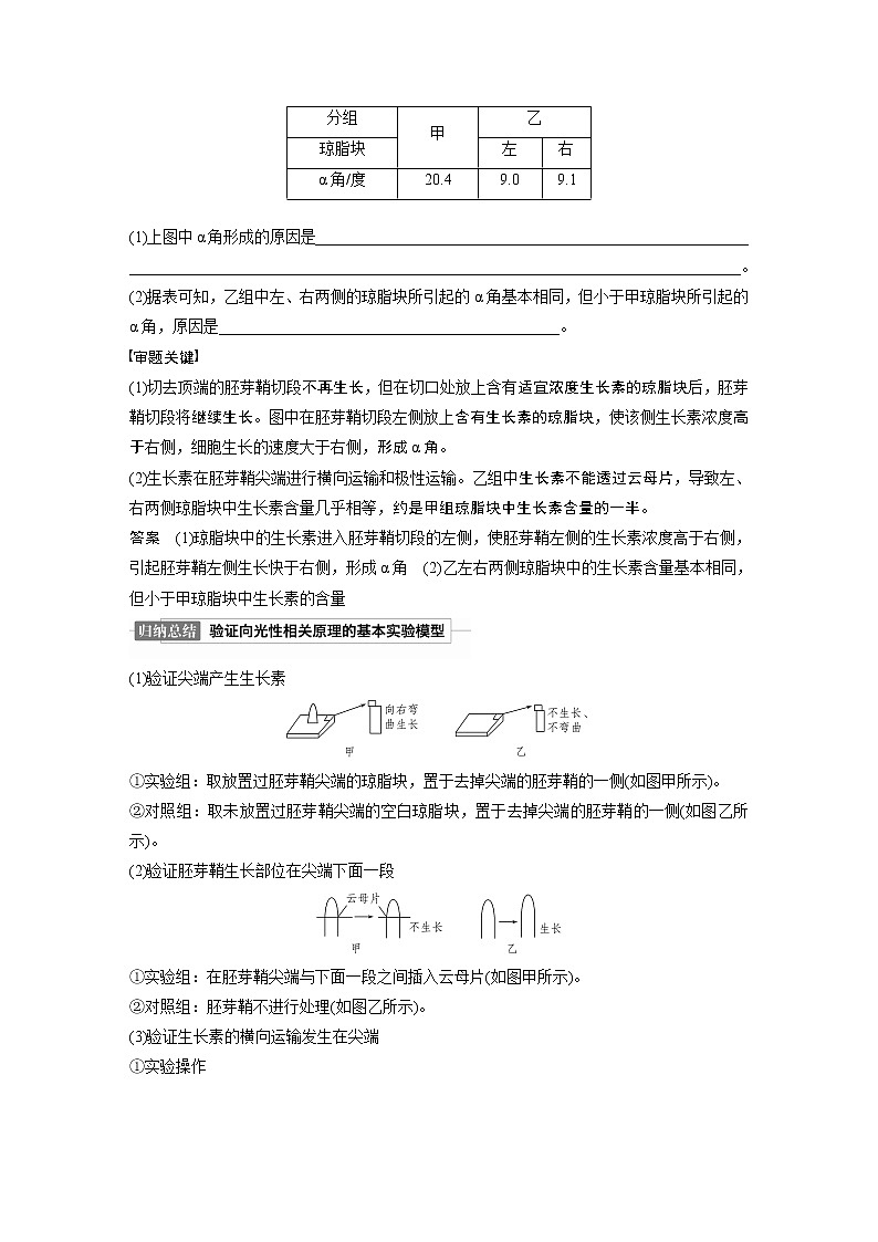 高考生物一轮复习 第8单元 第27讲 热点题型九 植物激素调节的相关实验探究第2页
