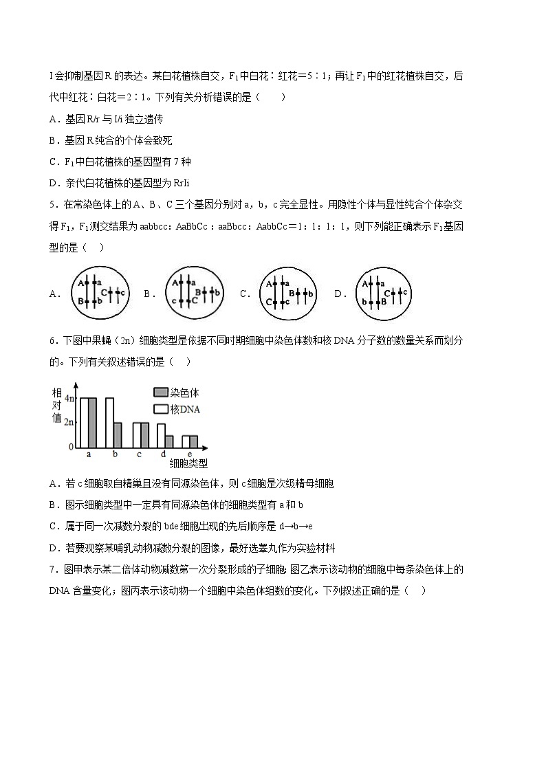 生物（江苏专用B卷）2022-2023学年高一下学期期中考前必刷卷02