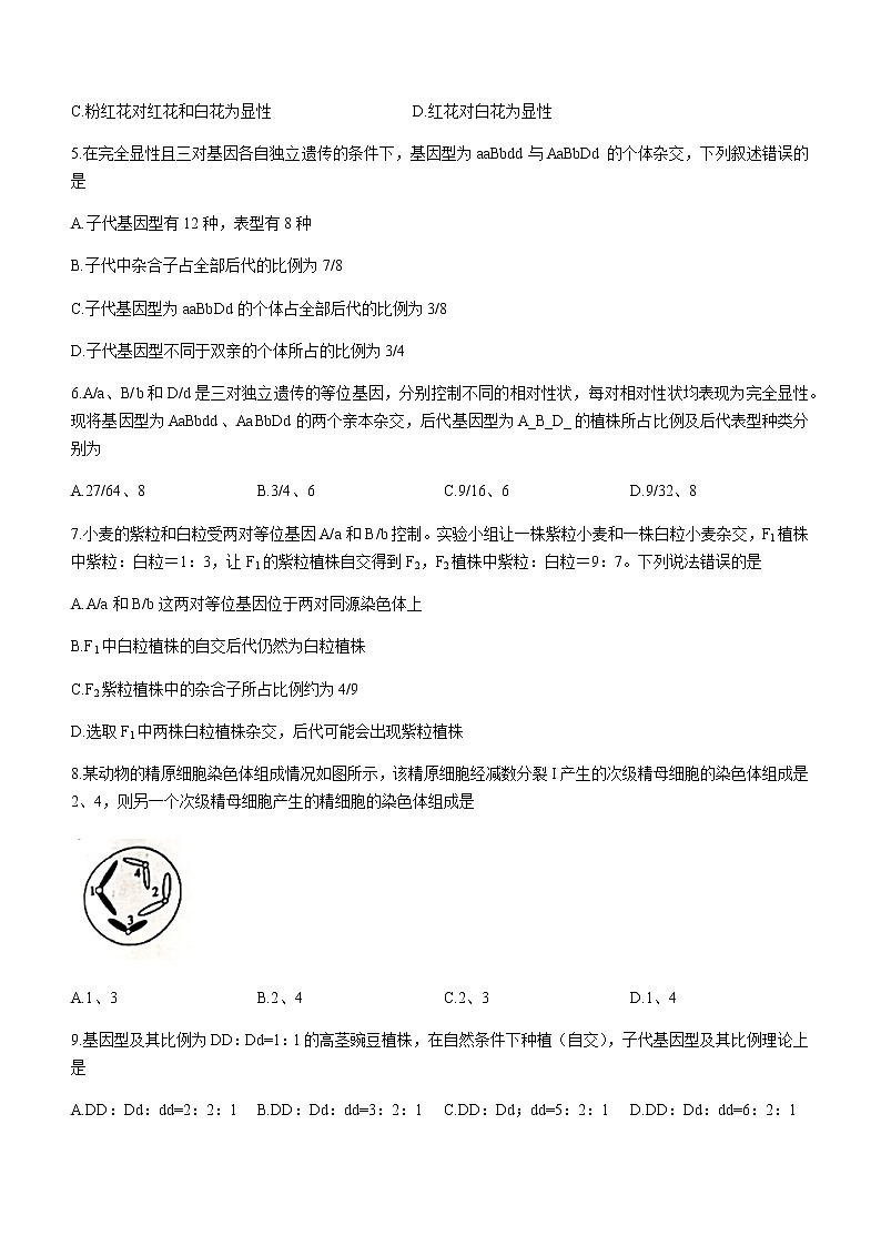 2022-2023学年辽宁省葫芦岛市协作校高一下学期第一次考试生物试题含答案02