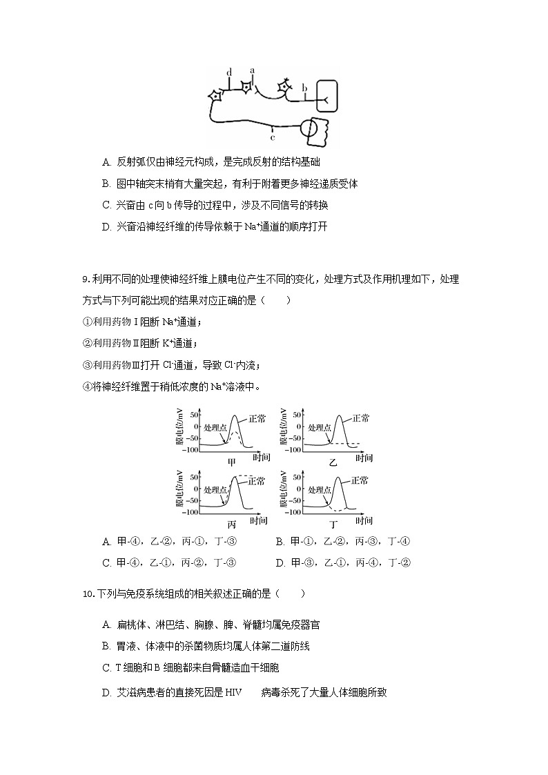 2023届人教版高考生物一轮复习内环境稳态的维持和调节A卷单元检测含答案03