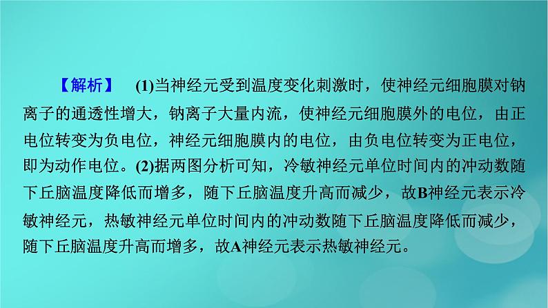 (新高考适用)2023版高考生物二轮总复习 热点突破6 下丘脑与生命活动调节课件第8页