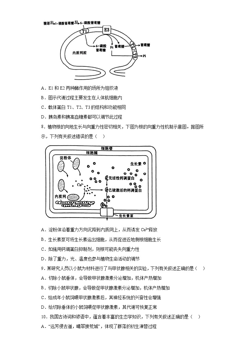 2023届江苏省南京市高三二模生物试题(无答案)第3页