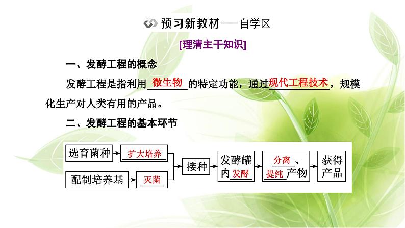 人教版高中生物选择性必修3第1章发酵工程第3节发酵工程及其应用课件第2页