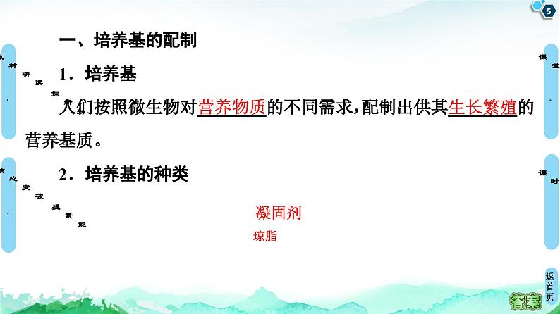 高中生物选择性必修三 第1章 第2节 第1课时 微生物的基本培养技术 课件练习题第5页