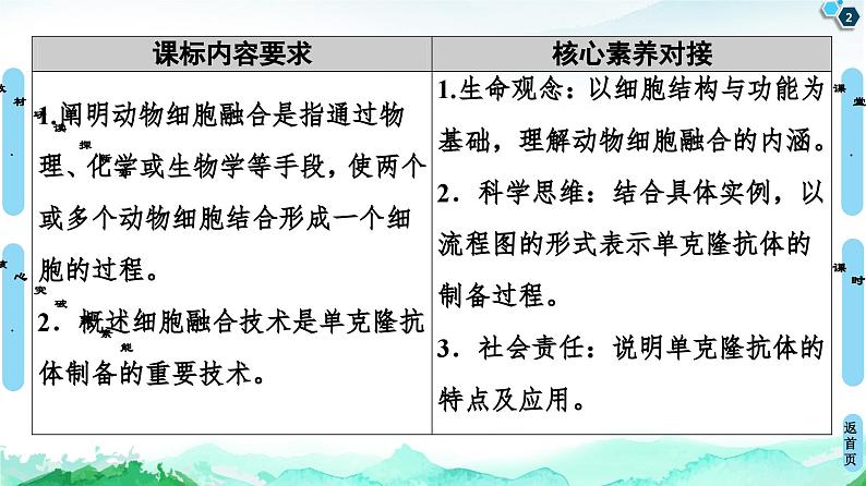 高中生物选择性必修三 第2章 第2节 第2课时 动物细胞融合技术与单克隆抗体 课件练习题02