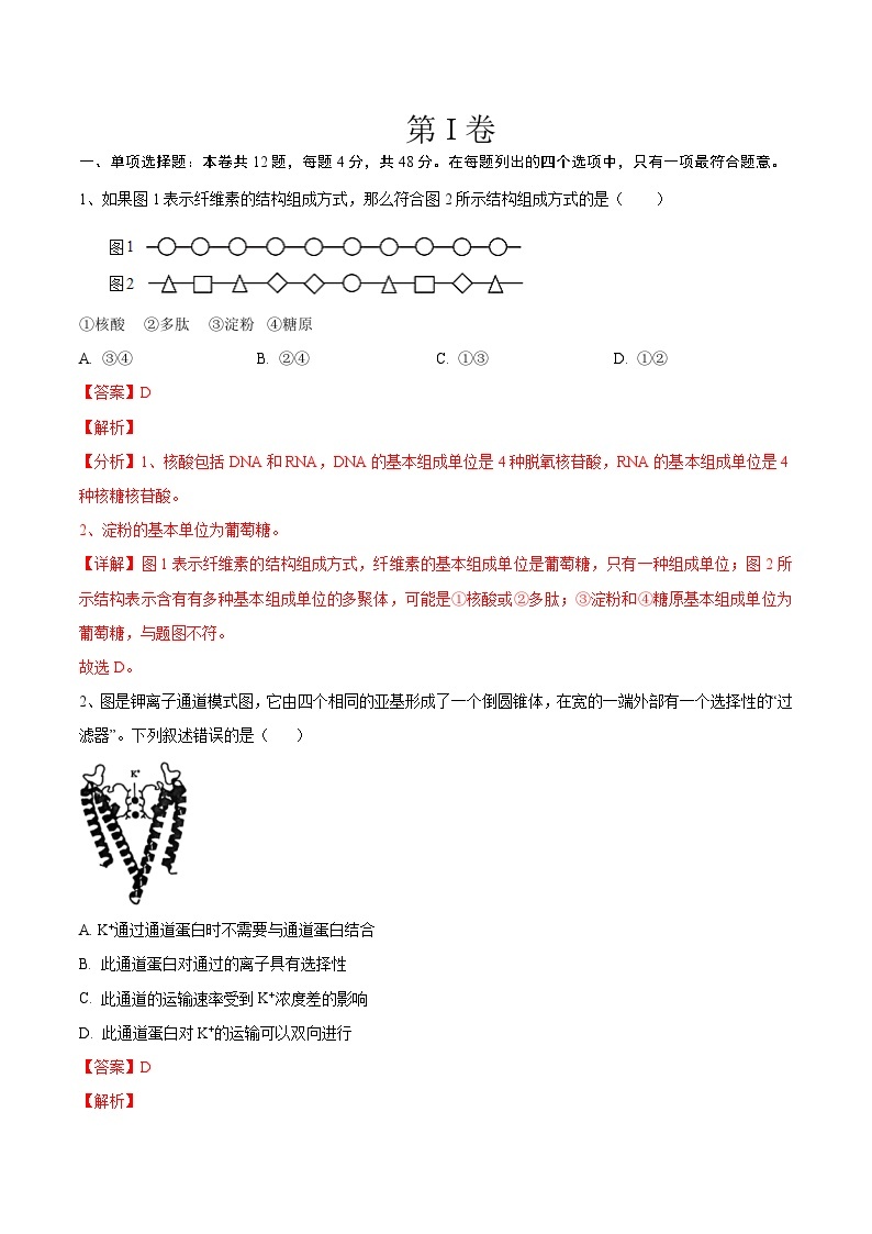 必刷卷05——【高考三轮冲刺】2023年高考生物考前20天冲刺必刷卷（天津卷）（原卷版+解析版）02