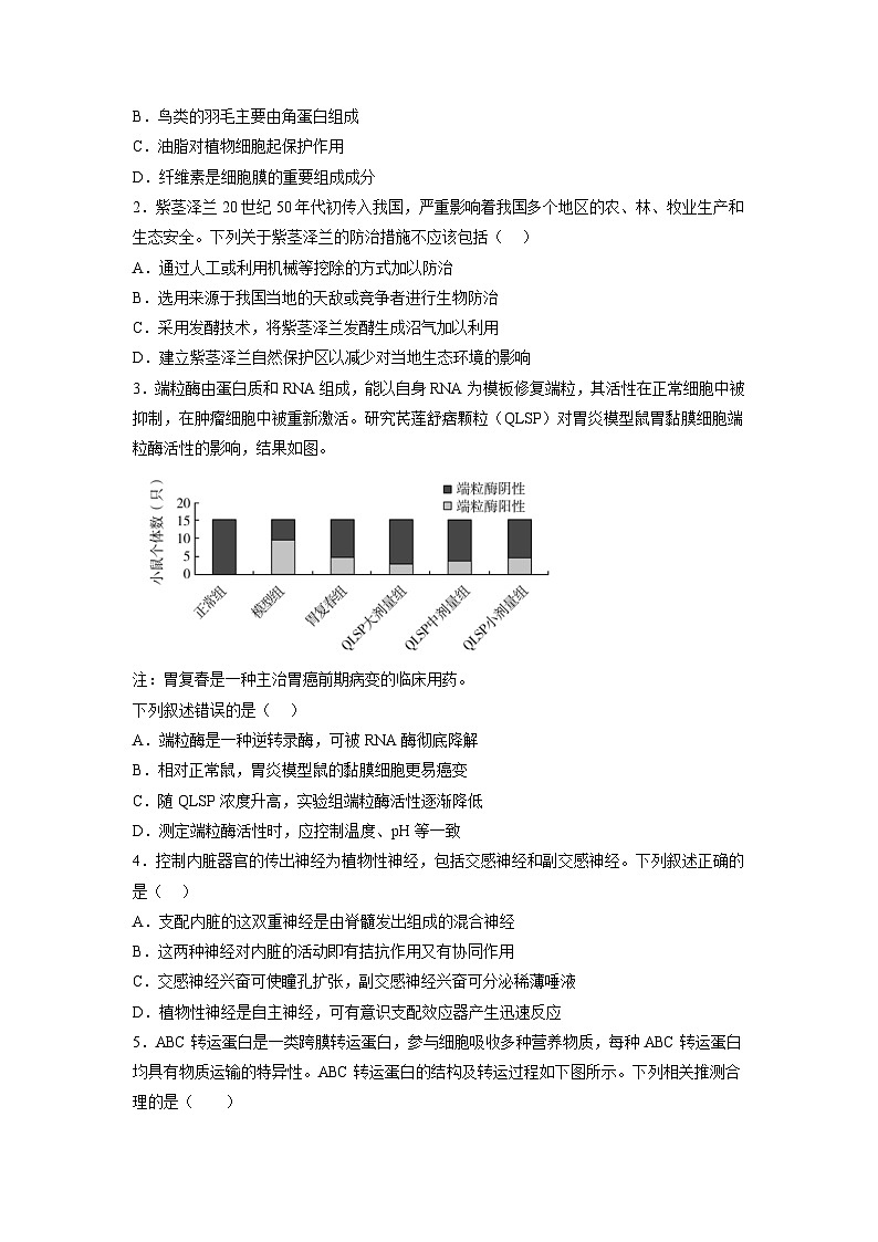 必刷卷03——【高考三轮冲刺】2023年高考生物考前20天冲刺必刷卷(广东专用)(原卷版+解析版)02