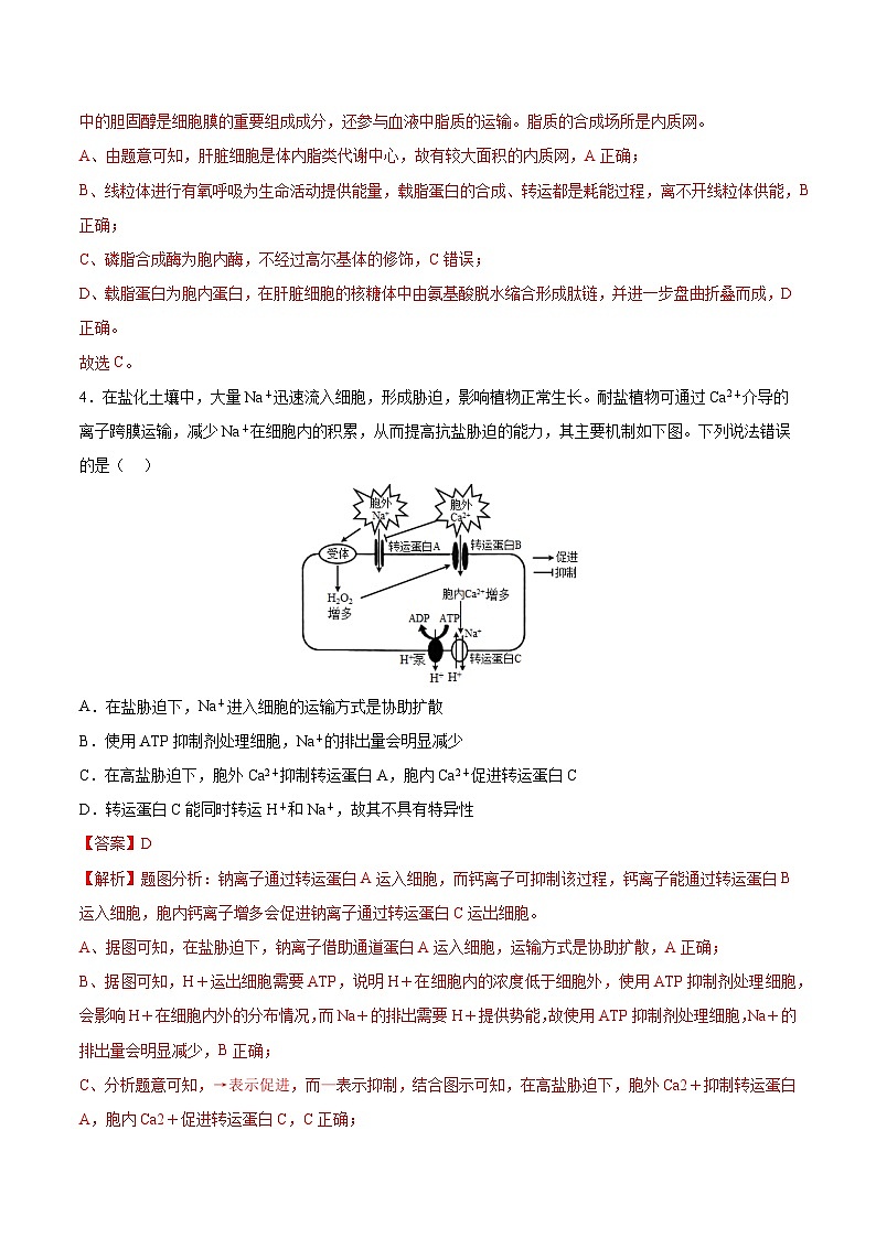 2023年高考押题预测卷02—生物(全解全析)03
