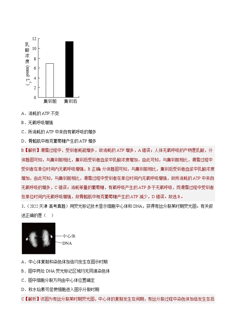 真题重组卷02——2023年高考生物真题汇编重组卷（河北专用）02