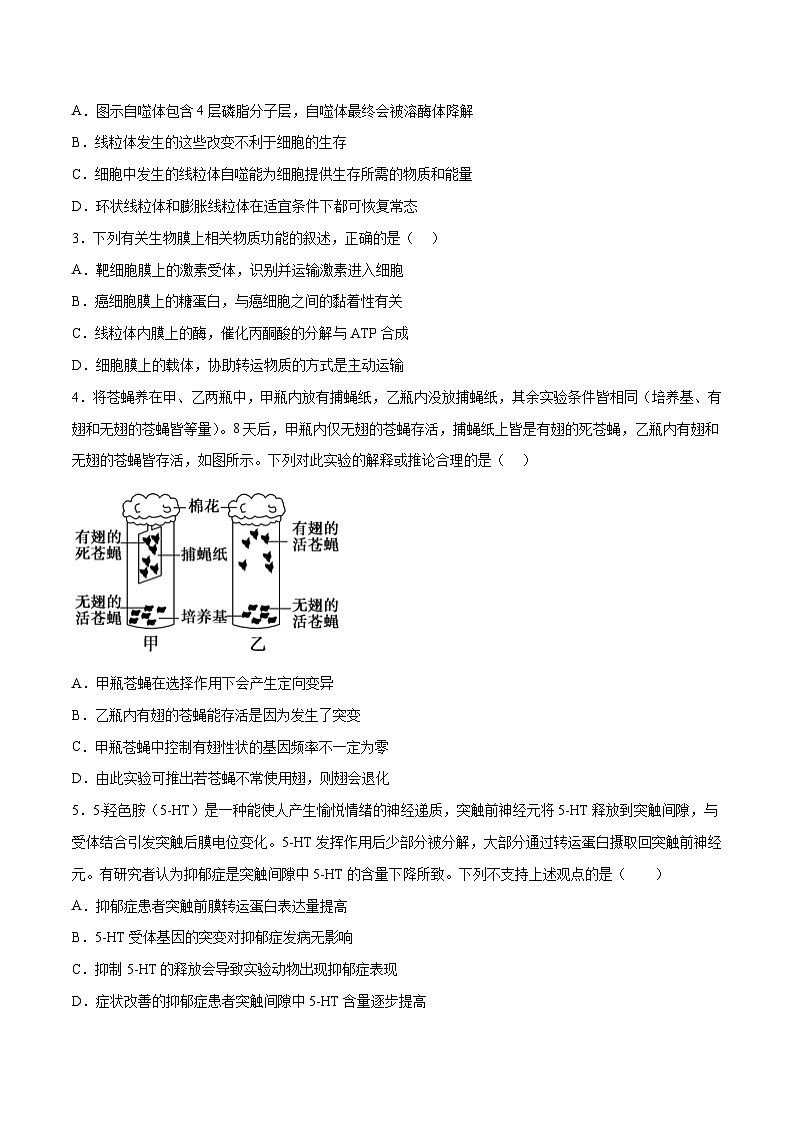 2023年高考生物押题卷01(辽宁卷)(考试版)第2页