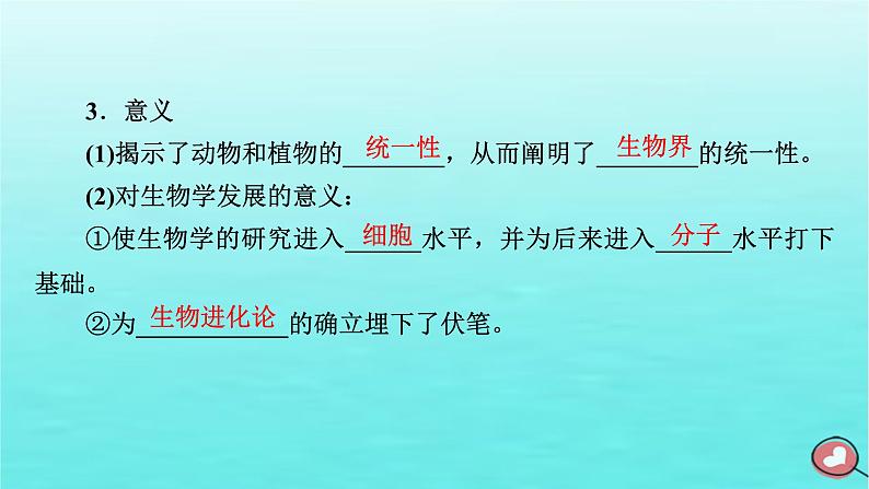 新教材2023年高中生物第1章走近细胞第1节细胞是生命活动的基本单位(课件+夯基提能作业)新人教版必修107