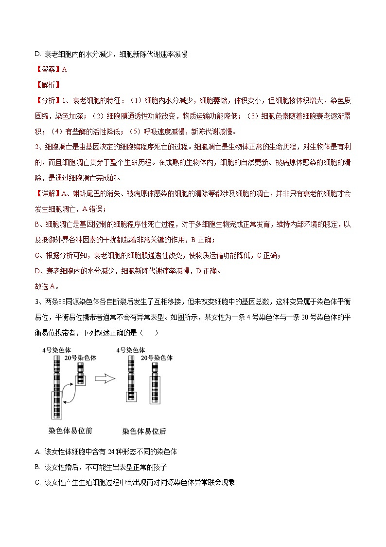 卷05【押题演练】备战2023年高考生物全真模拟押题卷(云南,安徽,黑龙江,山西,吉林五省通用)(解析版)第2页