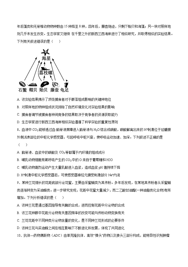 卷01【押题演练】备战2023年高考生物全真模拟押题卷(江苏卷)(原卷版)第3页
