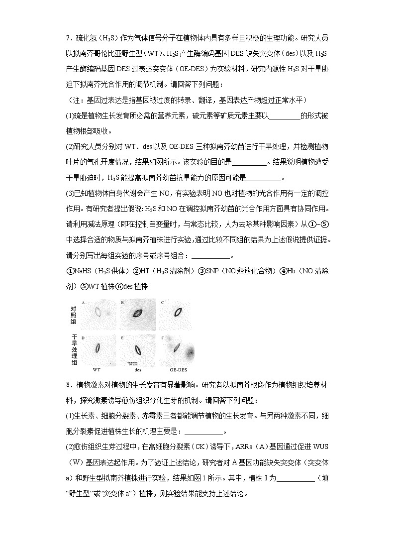 2023届江西省南昌市高三三模理综生物试题(含答案)03