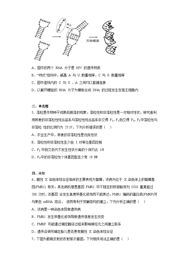 2023届辽宁省沈阳市高三三模生物试题(无答案)02