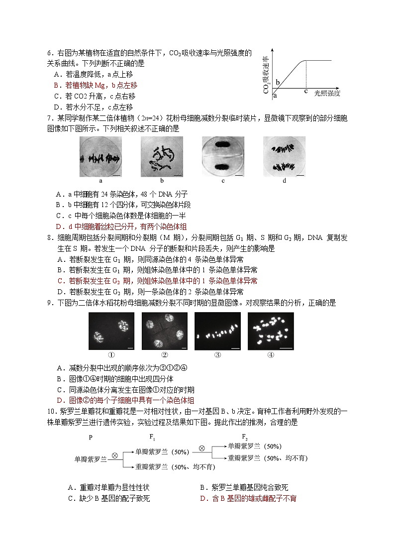 2023年北京海淀高三二模生物查漏補缺試題及答案第2頁