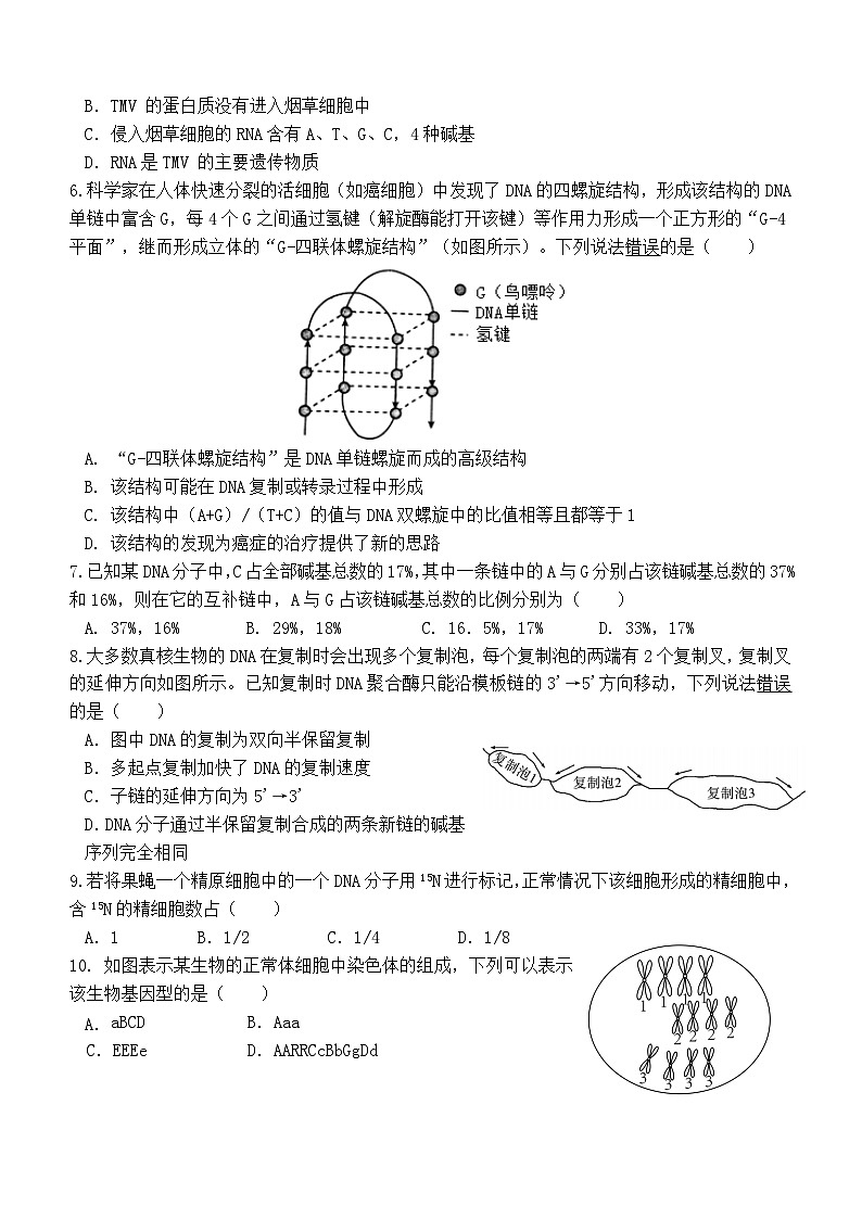 广东省清远市阳山县南阳中学2022-2023学年高一下学期第二次月考生物试题及答案第2页