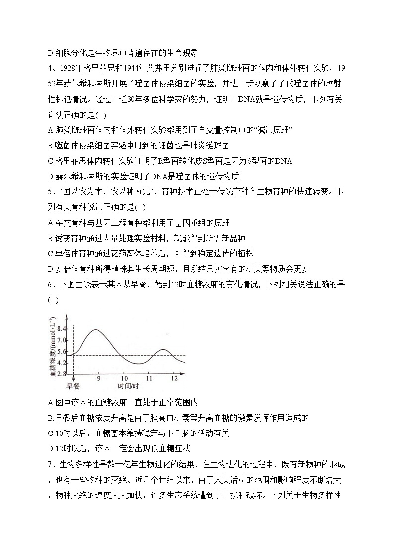 湖南省部分名校2023屆高三下學(xué)期5月沖刺壓軸大聯(lián)考生物試卷（含答案）第2頁