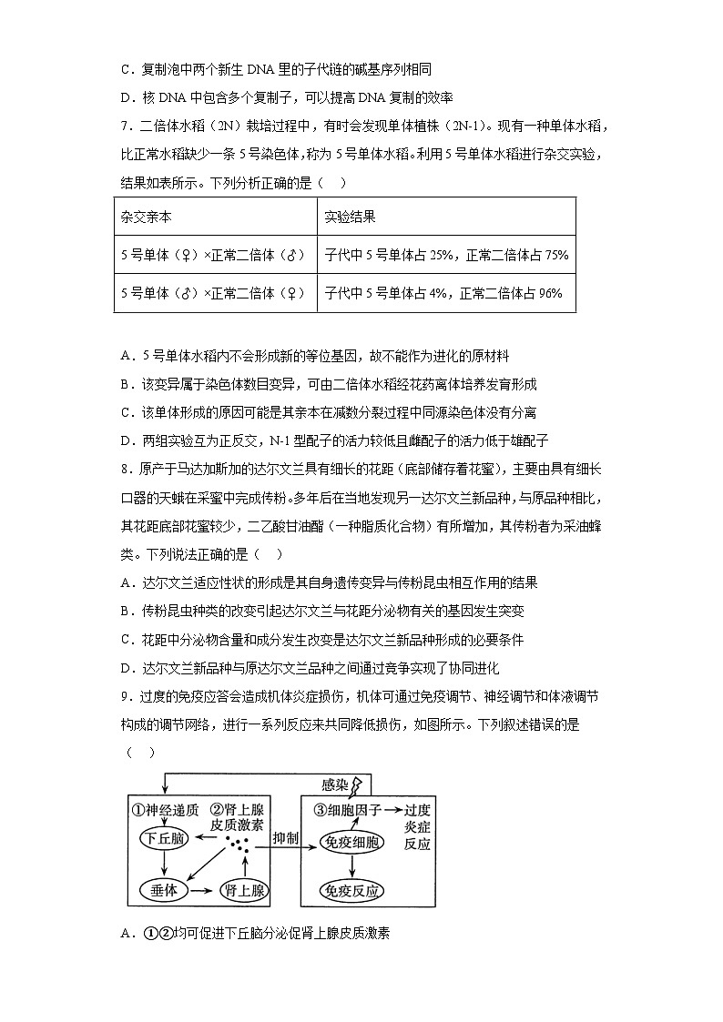2023届江苏省徐州市二中高三考前冲刺模拟生物试题(含解析)第3页