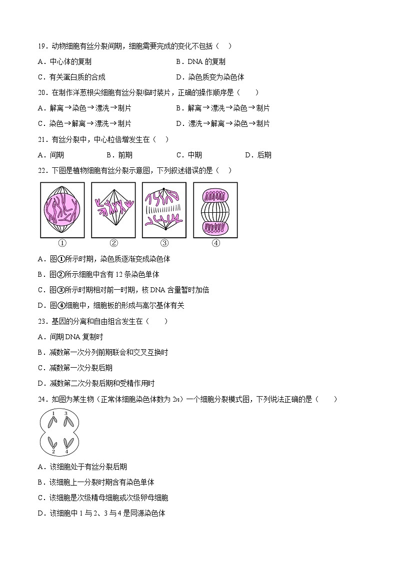2023年江苏省普通高中学业水平合格性考试A(考试版)第3页