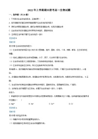 2022-2023学年湖南省郴州市多校高一上学期期末联考生物试题（解析版）