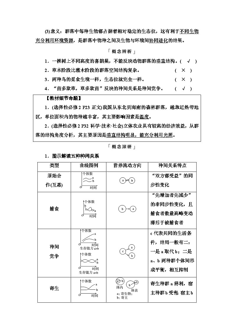 高考生物总复习第9单元第31课群落及其演替学案第3页