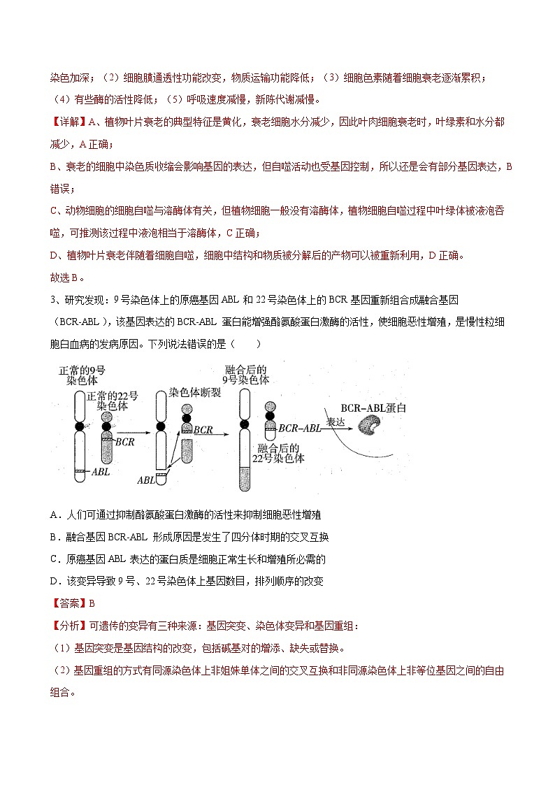 卷01-【冲刺抢分】2023年高考生物临考压轴卷(全国乙卷)(解析版)第2页