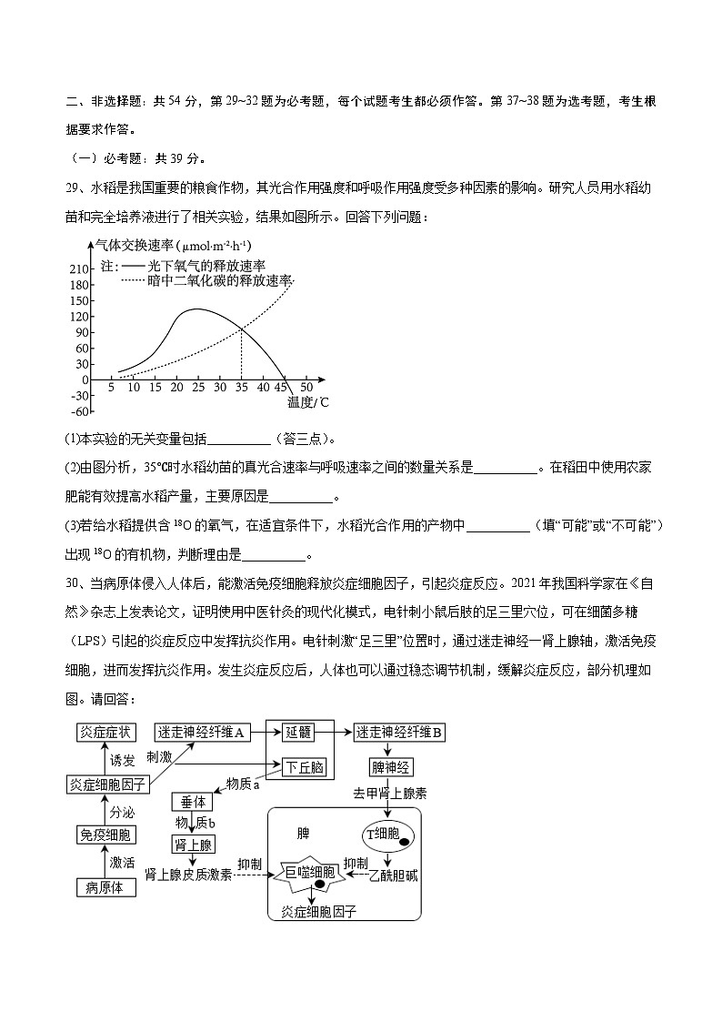 卷04-【冲刺抢分】2023年高考生物临考压轴卷(全国乙卷)(原卷版)03