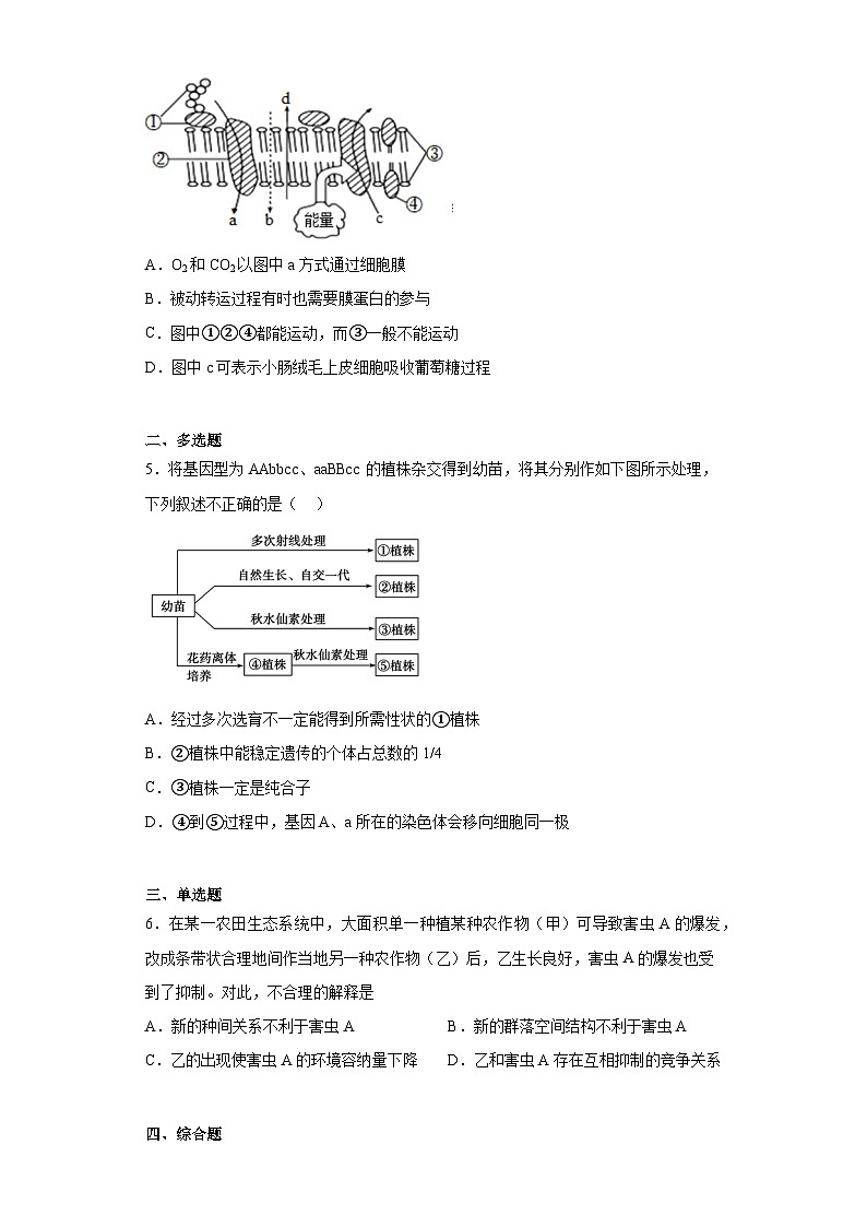 2023街四川省成都七中八一学校高三6月高考适应性考试理综生物试题(含解析)第2页