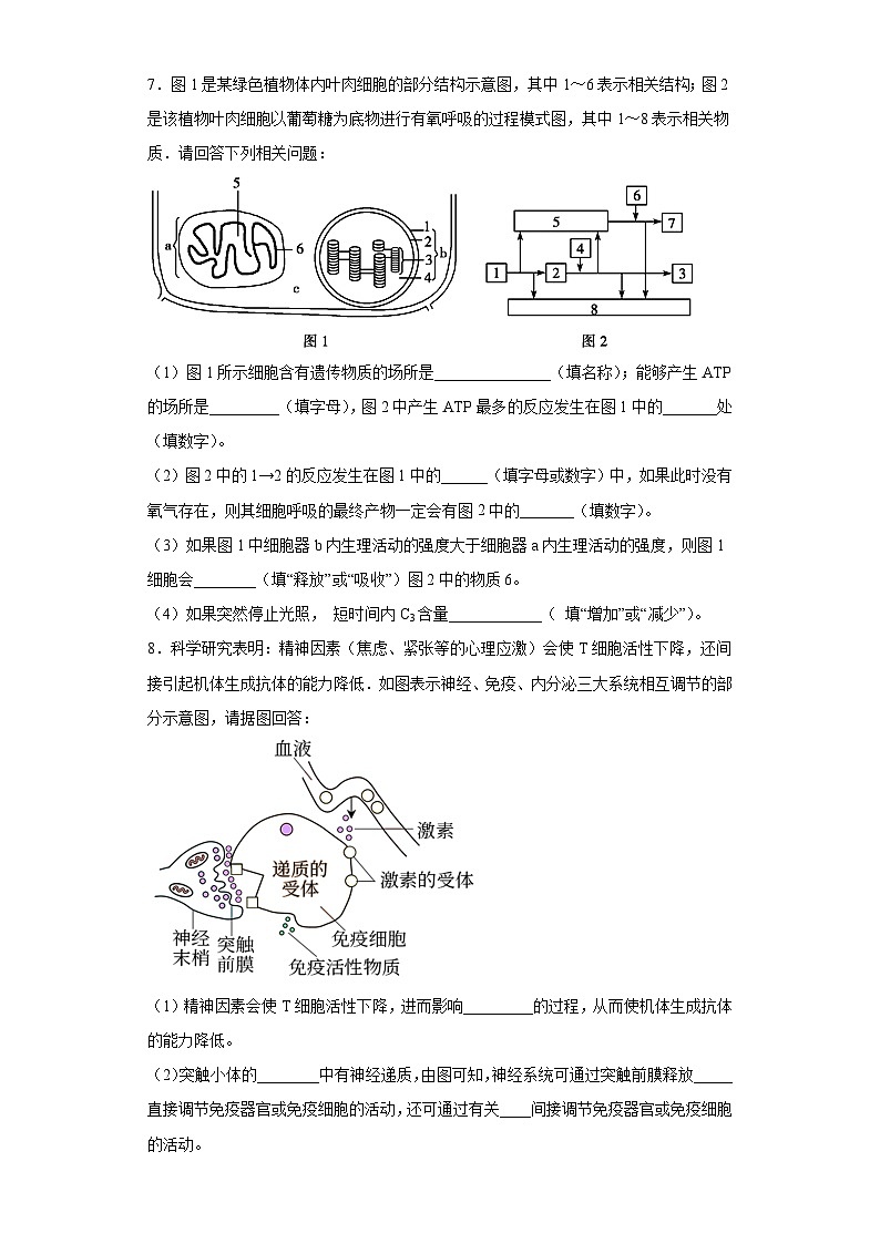 2023街四川省成都七中八一学校高三6月高考适应性考试理综生物试题(含解析)第3页