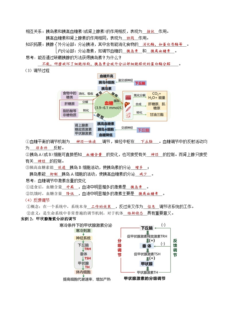 第3章 体液调节——【期末复习】高二上学期生物章节知识点梳理（人教版2019选择性必修1）03