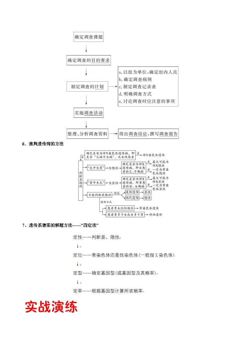 专题10 人类遗传病——高一生物下学期期末专题复习学案（人教版2019必修2）03