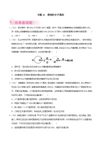 专题12  遗传的分子基础——高一生物下学期期末考试专项训练学案+ 期末模拟卷（2019浙科版）