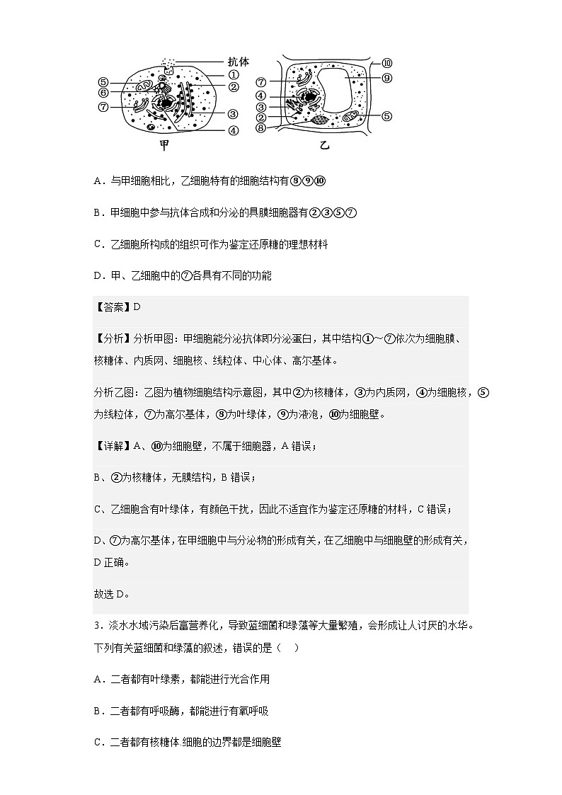 2022-2023学年江西省赣州市兴国中学高一下学期第一次月考生物试题含解析02