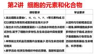 2024届高三生物一轮复习课件第二讲细胞中的元素和化合物、无机物
