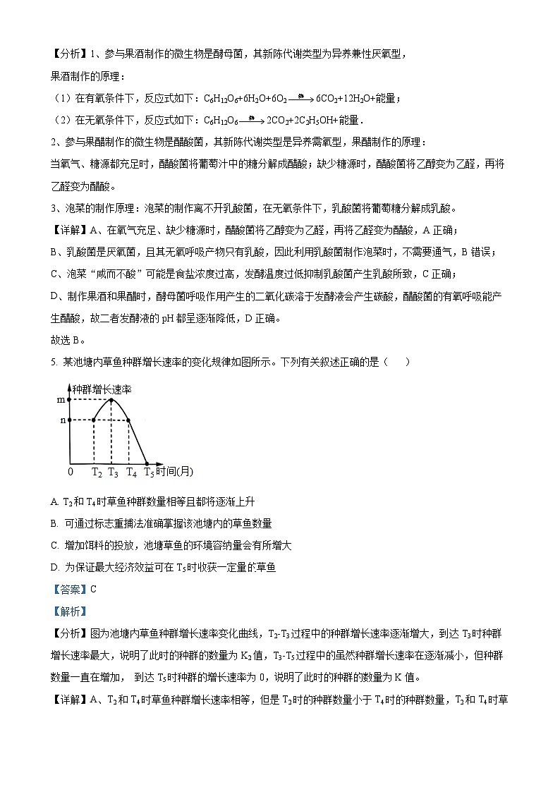 精品解析：江西省吉安市永新縣禾川中學(xué)2022-2023學(xué)年高二下學(xué)期期中生物試題（解析版）第3頁