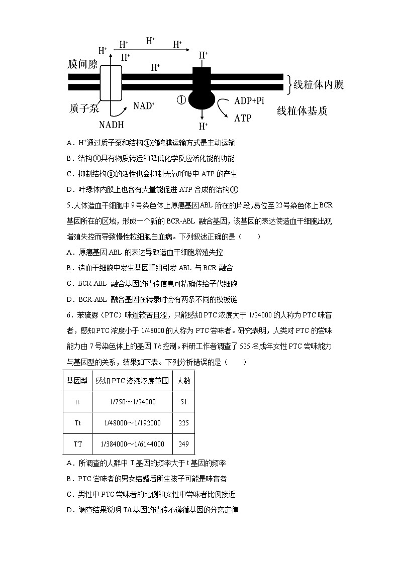 2022届四川省成都市高三第二次诊断性检测理综生物试题(含解析)02