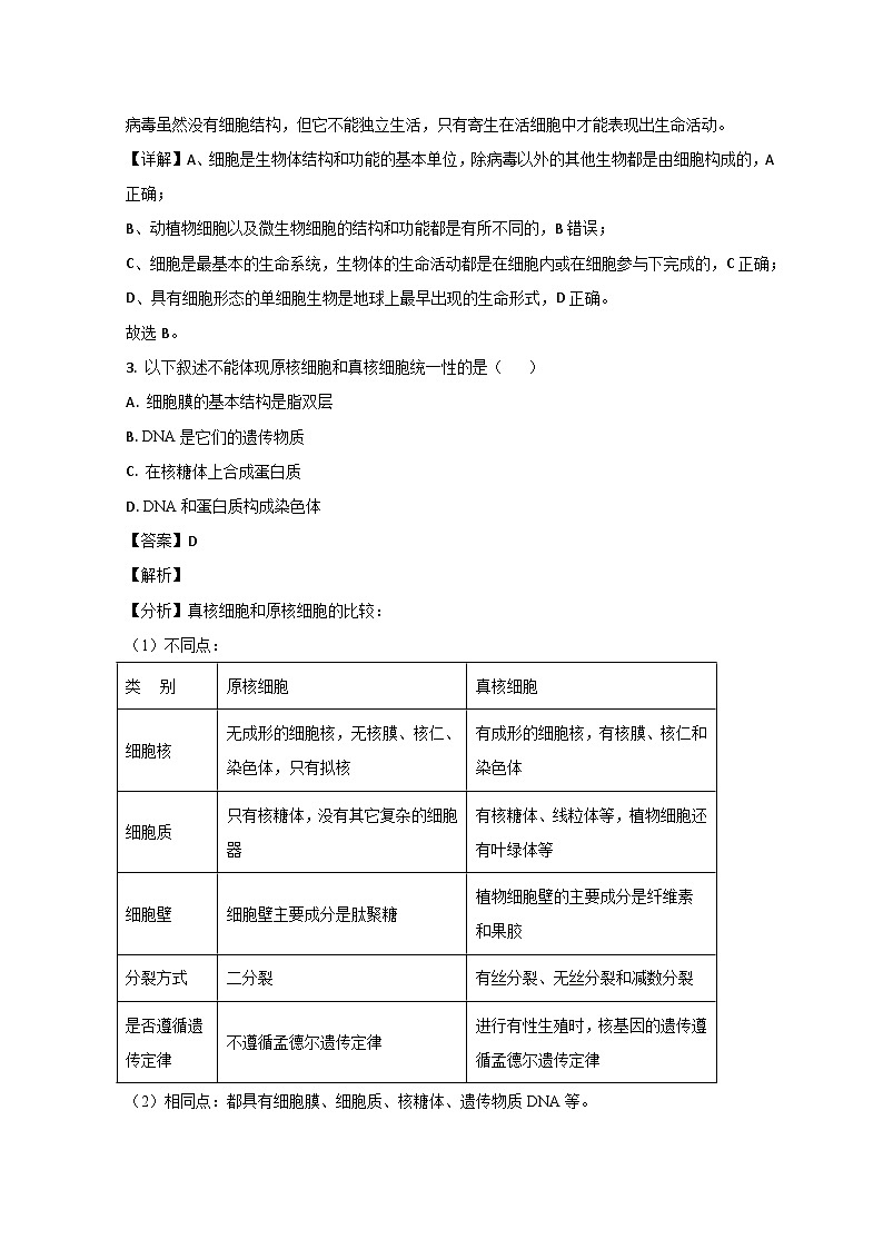 山东省平邑县第一中学2022-2023学年高二下学期6月月考考试生物试题含解析第2页