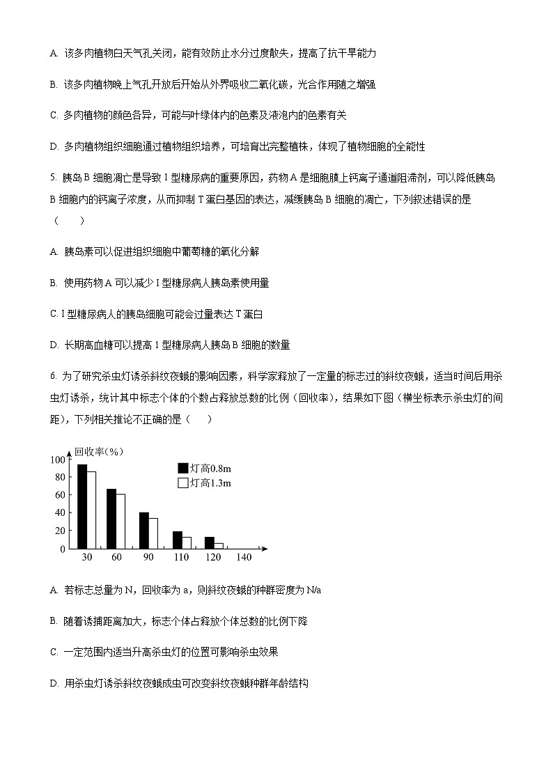 2023届四川省成都市七中高三模拟考试理综生物试题 Word版无答案第2页