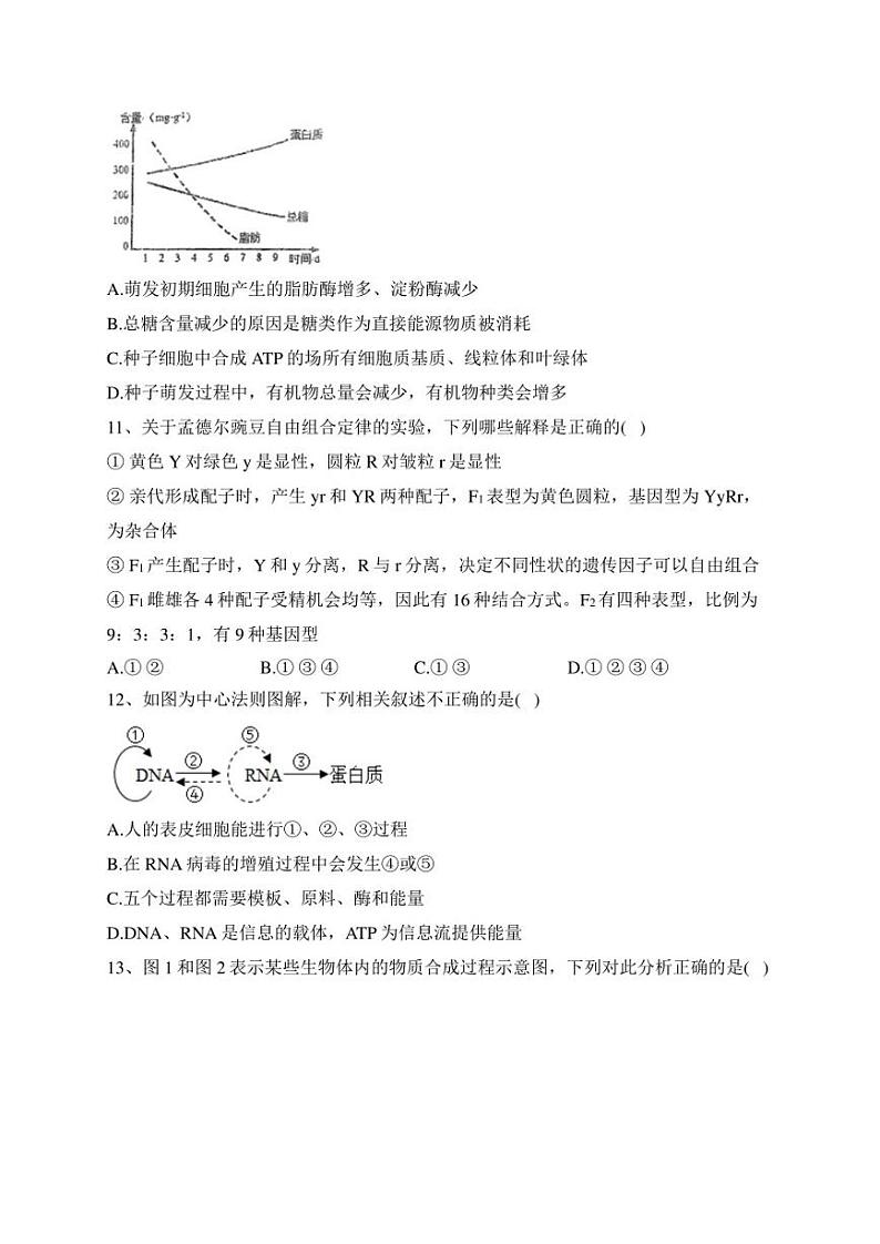 宣威市第三中学2022-2023学年高二下学期第二次月考生物试卷(含答案)第3页