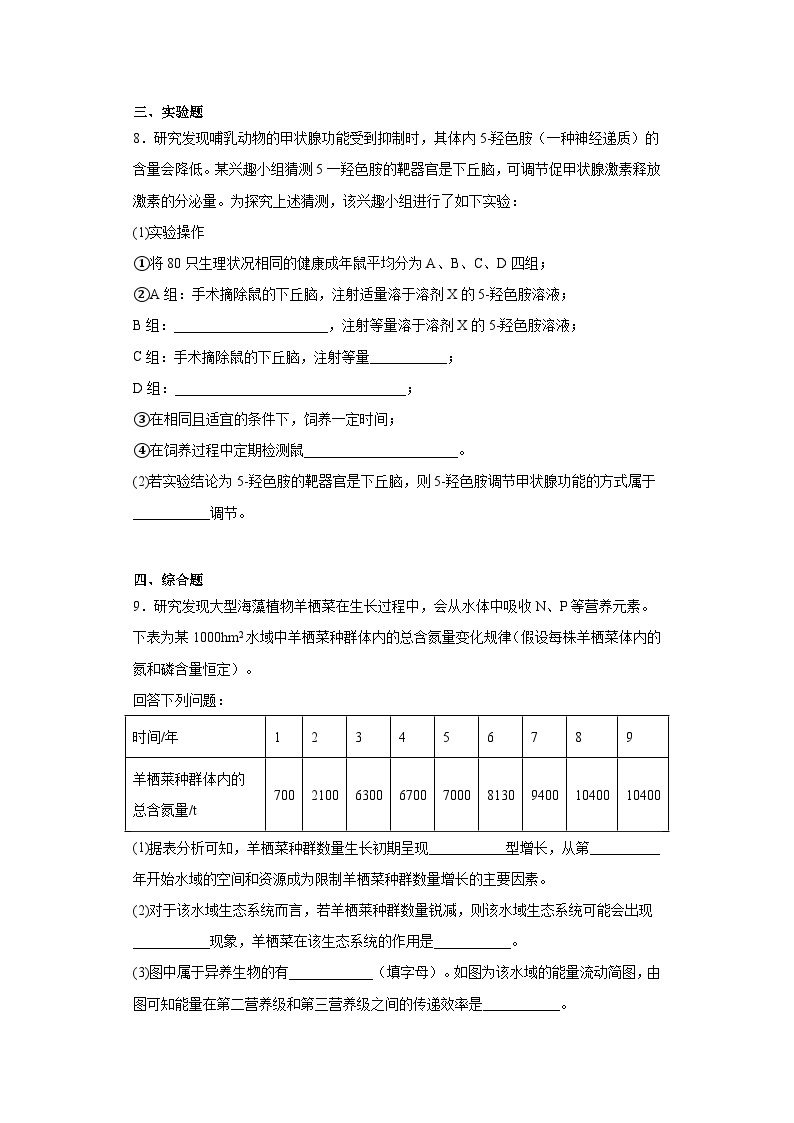2022届河南省许平汝联盟高三4月模拟考试理综生物试题（含解析）03