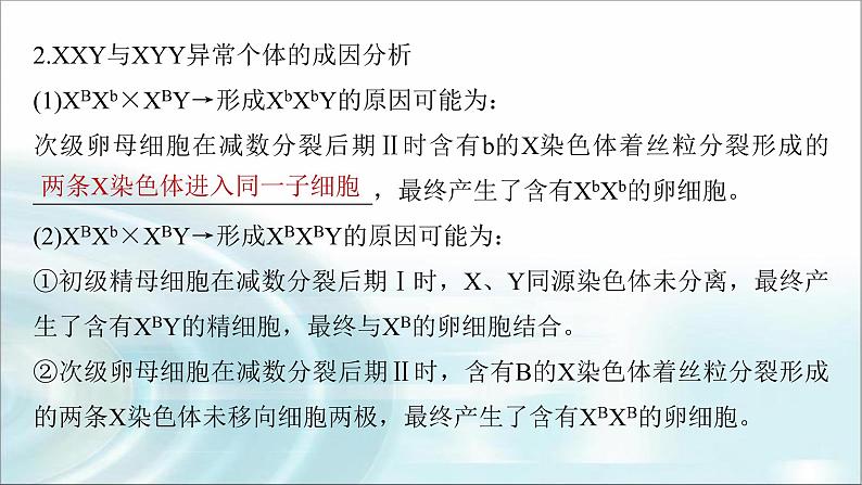 苏教版2024届高考生物一轮复习微专题三减数分裂与可遗传变异的关系课件第8页