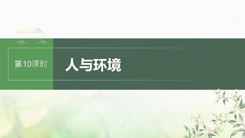 苏教版2024届高考生物一轮复习人与环境课件第1页