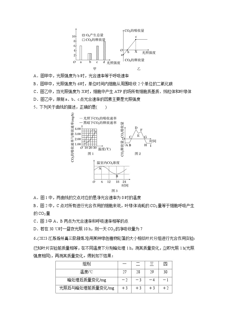 2024年高考生物一轮复习（新人教版） 第3单元　第7课时　光合作用和细胞呼吸的综合分析 练习课件02