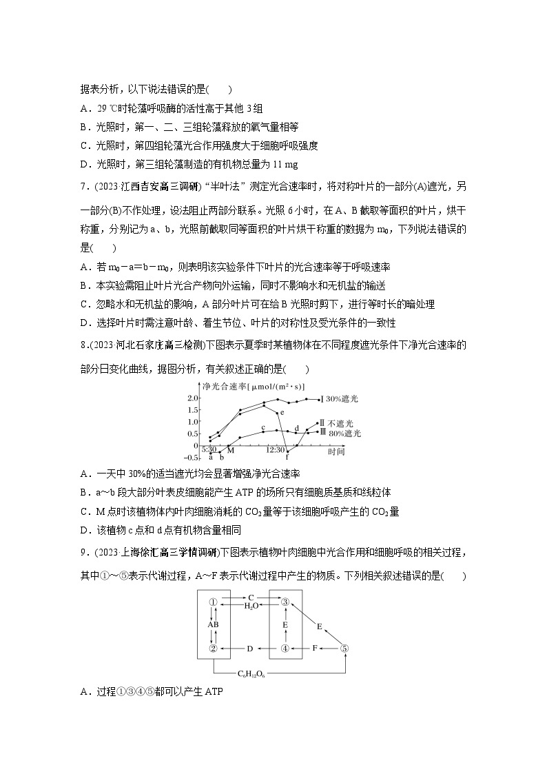 2024年高考生物一轮复习（新人教版） 第3单元　第7课时　光合作用和细胞呼吸的综合分析 练习课件03