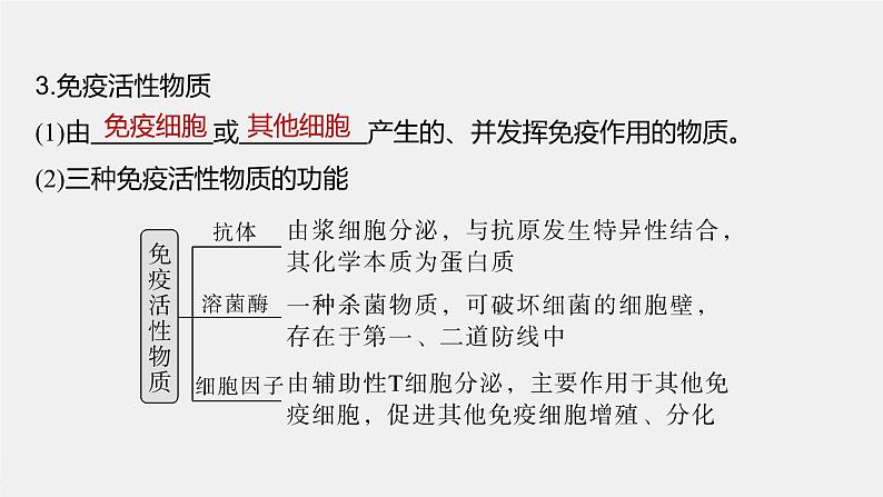 2024年高考生物一轮复习(新人教版) 第8单元 第7课时 免疫系统和特异性免疫 练习课件08